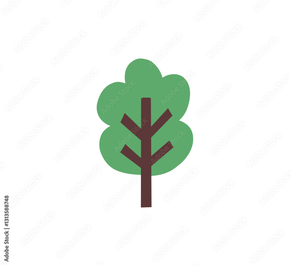 Tree cartoon icons. Forest sihouette icons. Vector trees collection Tree cartoon icons. Forest sihouette icons. Vector trees collection