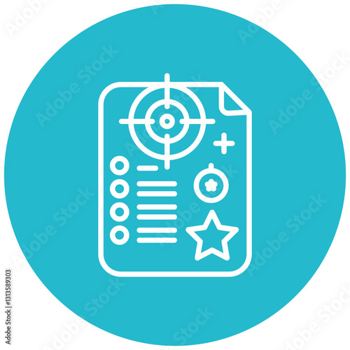 Shot List Vector Icon