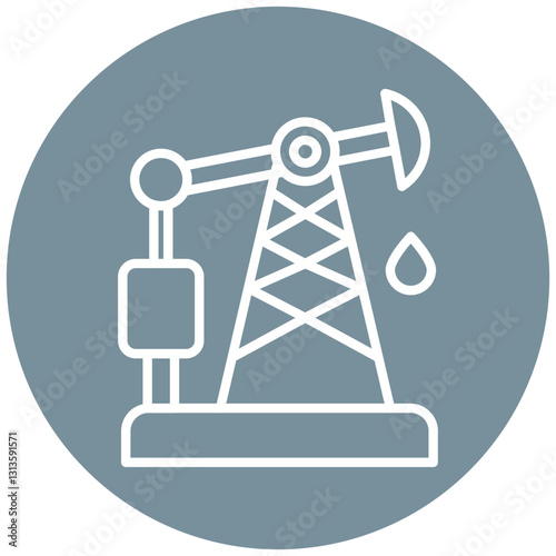 Oil Pump Vector Icon