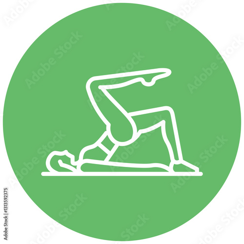 Glute Bridge Vector Icon