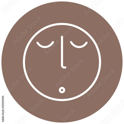 Face Without Mouth Vector Icon