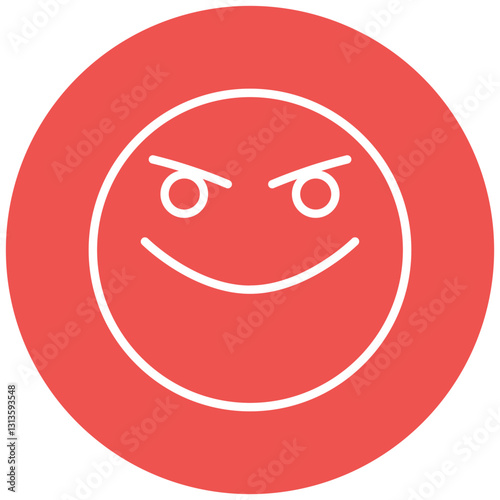 Smirking Face Vector Icon