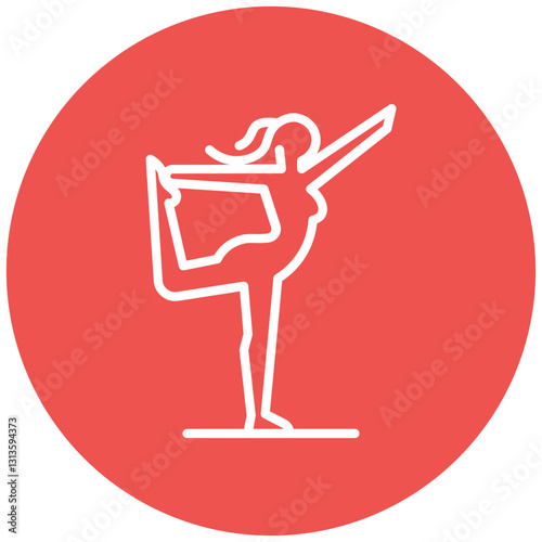 Stretching Vector Icon