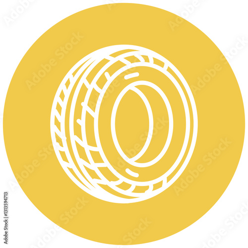 Dry Slick Tires Vector Icon