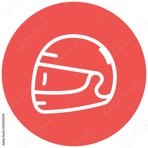 Helmet Visor Vector Icon