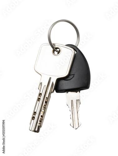 Keys isolated on transparent background