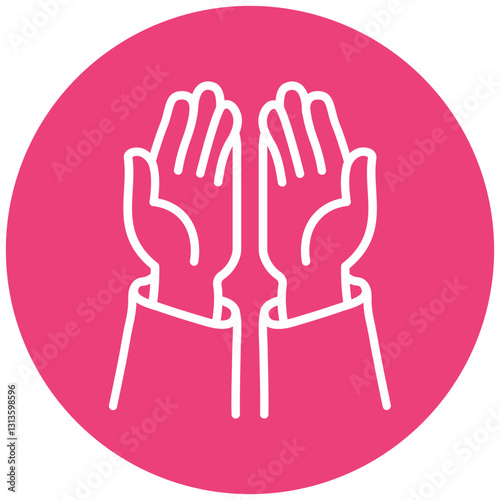 Muslim Dua Vector Icon