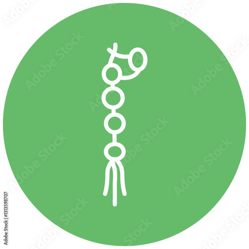 Praying Beads Vector Icon