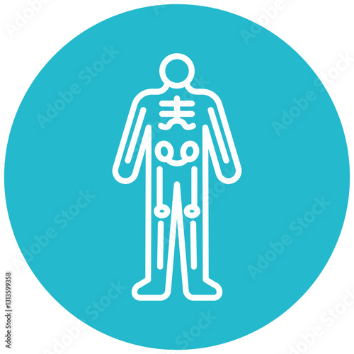 Man X ray Vector Icon