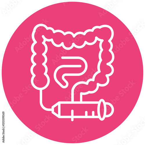 Colonoscopy Vector Icon