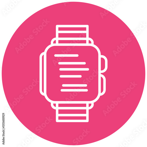 Smartwatch Alarm Vector Icon