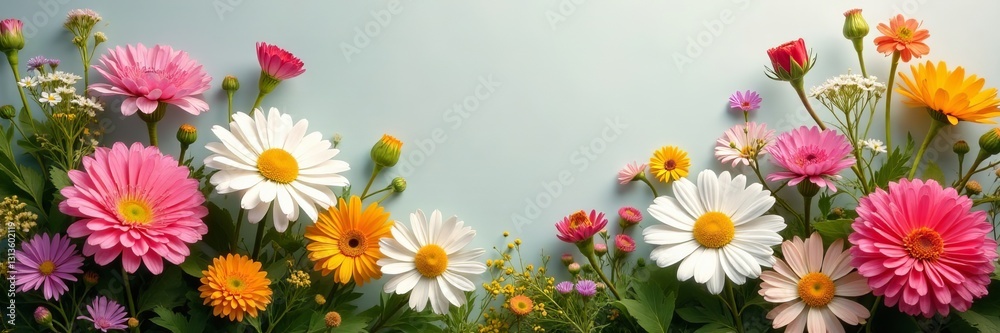 Rustic floral arrangement with daisies, carnations, and wildflowers in a cottage garden, carnations, garden, wildflowers Rustic floral arrangement with daisies, carnations, and wildflowers in a cottage garden, carnations, garden, wildflowers