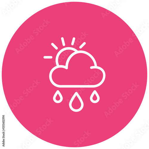 Weather Forecast App Vector Icon