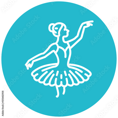 Ballet Dancer Vector Icon