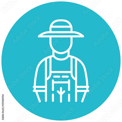 Farm Worker Vector Icon