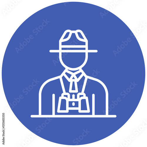 Park Ranger Vector Icon