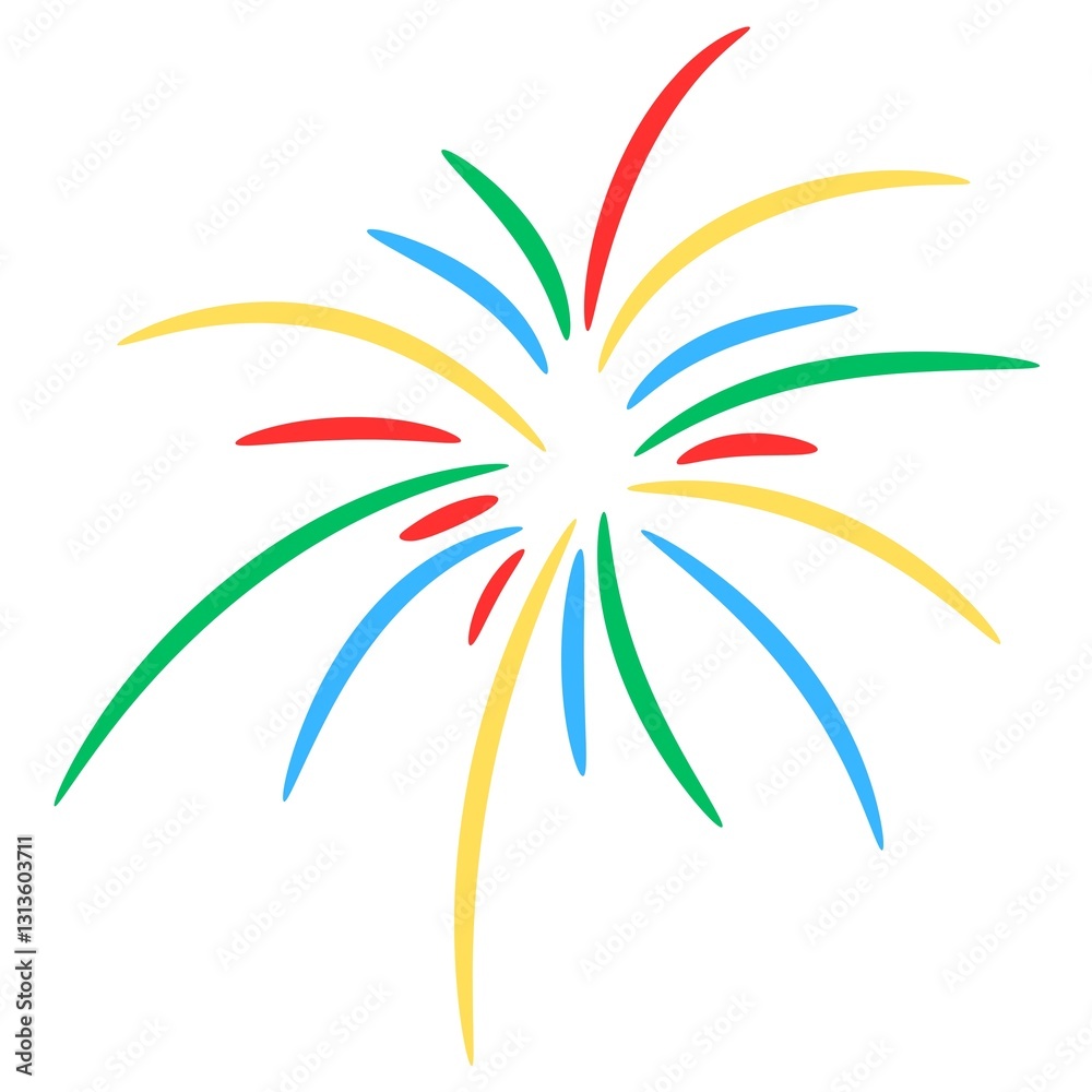 Fototapeta premium colorful celebration firework vektor art