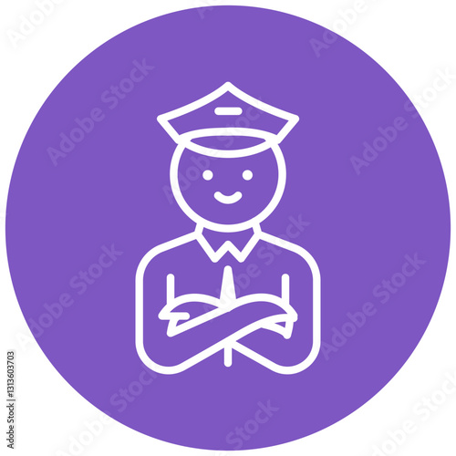 Security Guard Vector Icon