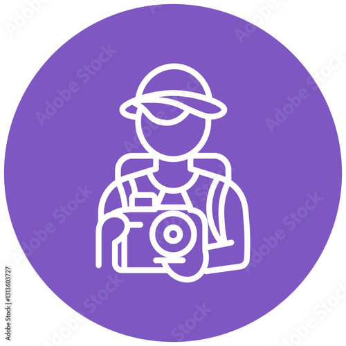 Tourist Vector Icon