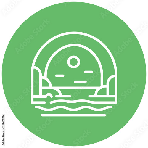 Coastal Arch Vector Icon