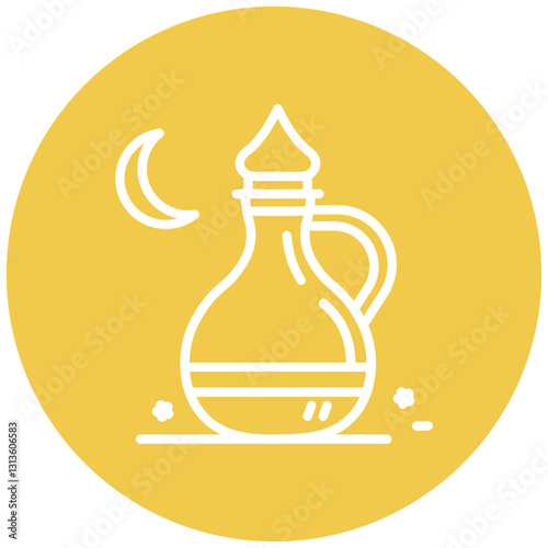 Zamzam Jug Vector Icon