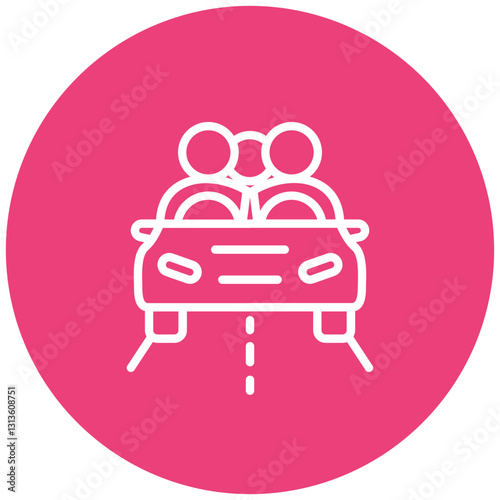 Shared Ride Vector Icon