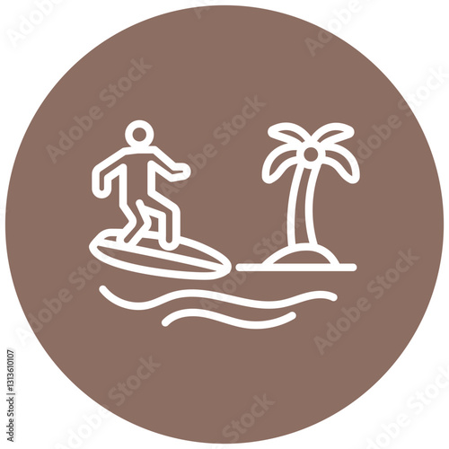 Surf Simulator Vector Icon