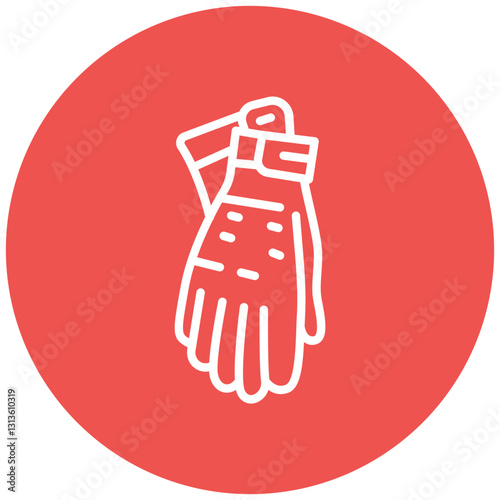 Belay Gloves Vector Icon