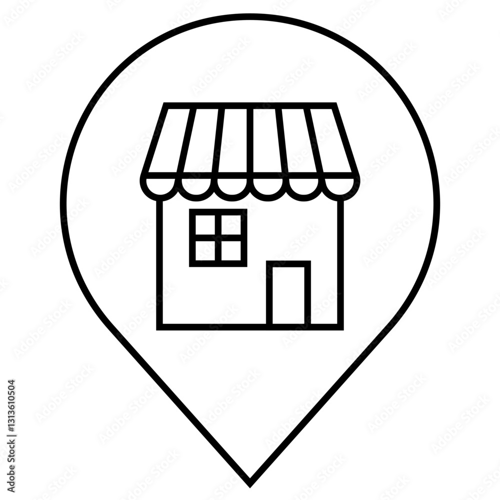 Franchise Line Icon Franchise Line Icon
