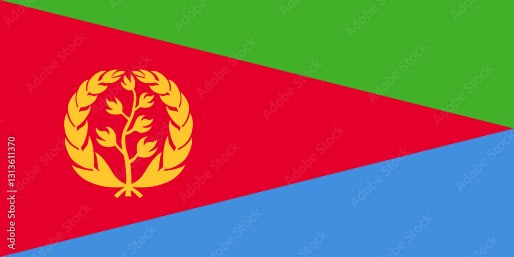 Ταπετσαρία Eritrea flag original color and proportions