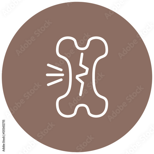 Stress Fracture Vector Icon