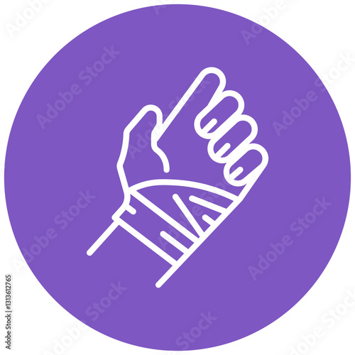 Wrist Sprain Vector Icon