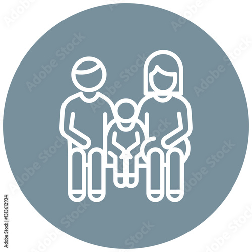 Family Counseling Vector Icon