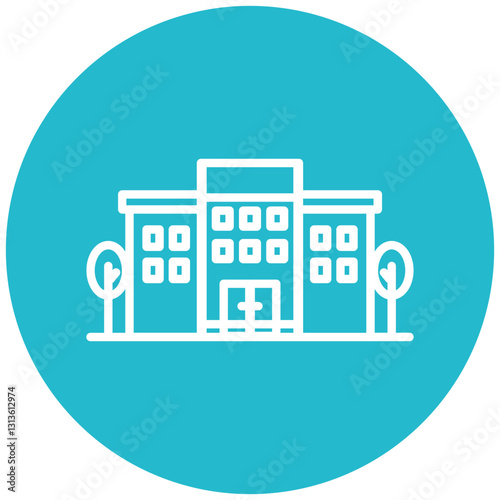 Inpatient Psychiatric Ward Vector Icon