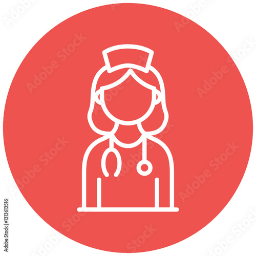 Psychiatric Nurse Vector Icon
