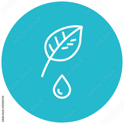 Dripping Leaves Vector Icon