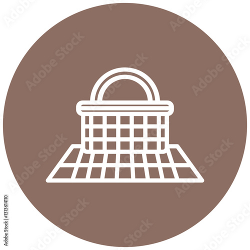 Monsoon Picnic Vector Icon