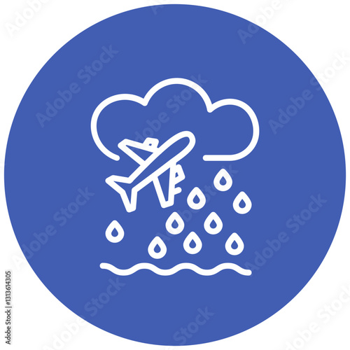 Monsoon Travel Vector Icon
