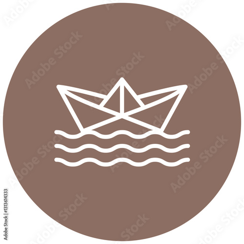 Paper Boats Vector Icon