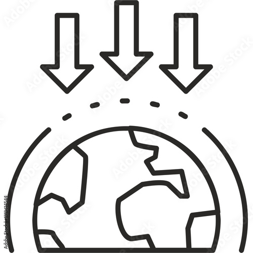 Ozone Depletion Icon
