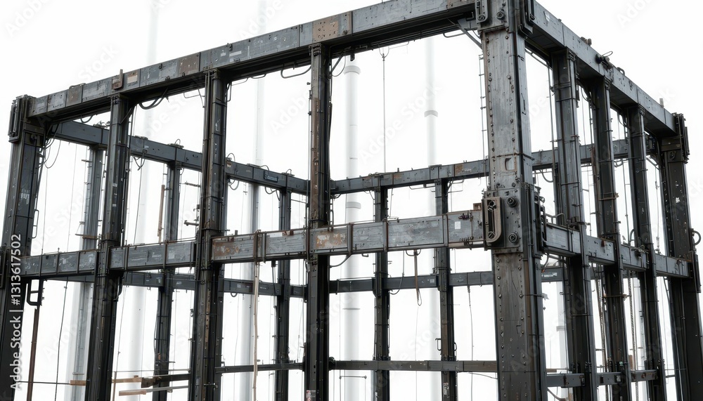 Structural Framework of a Modern Building Under Construction Structural Framework of a Modern Building Under Construction