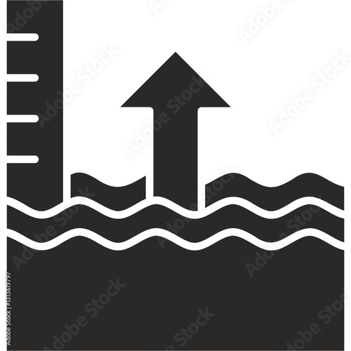 Rising Sea Level Icon