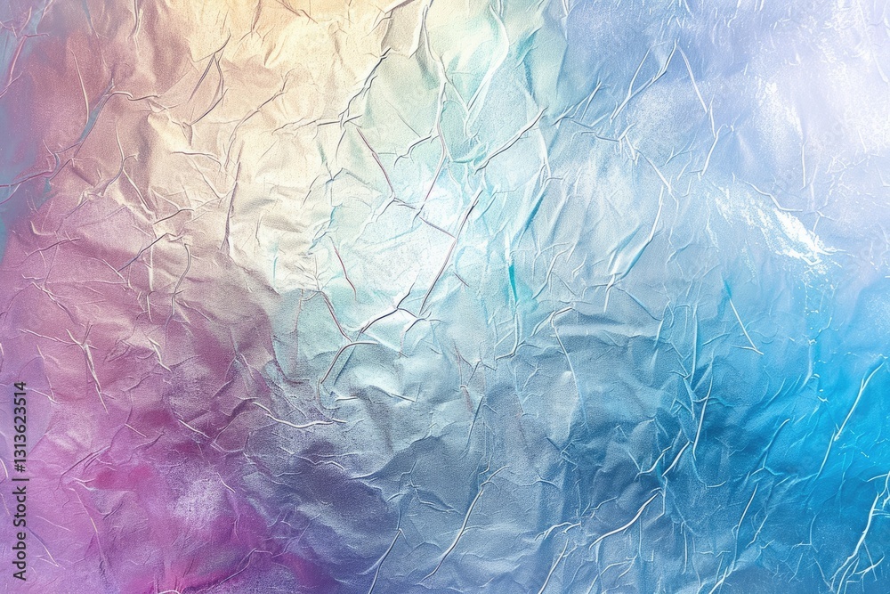 Fototapeta premium Abstract pastel iridescent fluid patterns with wavy lines. Background image of wavy line with colorful pastel flowing wave. Digital art for modern and elegant design. Fluid wave pattern design. AIG51.