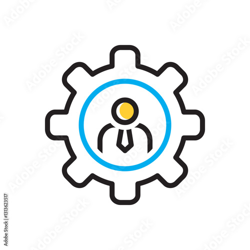 Multi color icon for competence