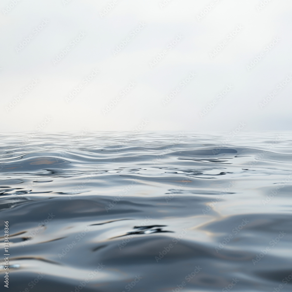 Naklejka premium A vast river stretching across the scene with natural