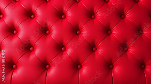 Seamless red tufted upholstery texture.