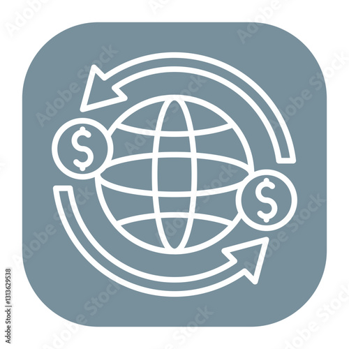 Global Cash Transfer Icon