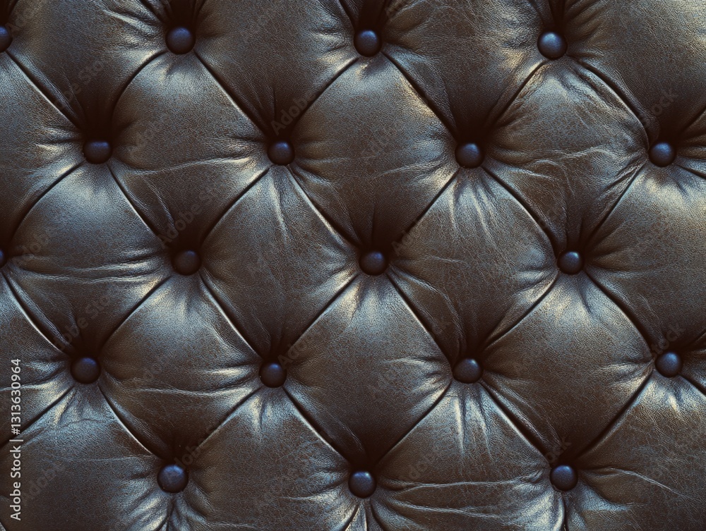 Fototapeta premium The image shows a detailed view of the plush and textured fabric of a sofa or couch, emphasizing its velvety and luxurious qualities.