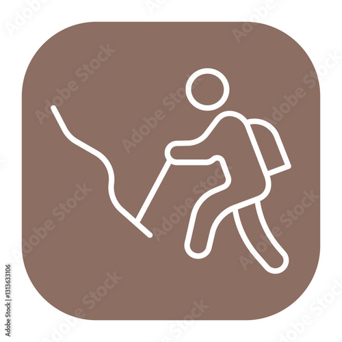 Person Hiking Icon