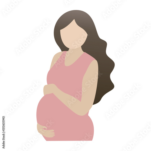 illustration of a pregnant woman